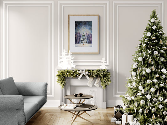 "Christmas Lights" Framed Print