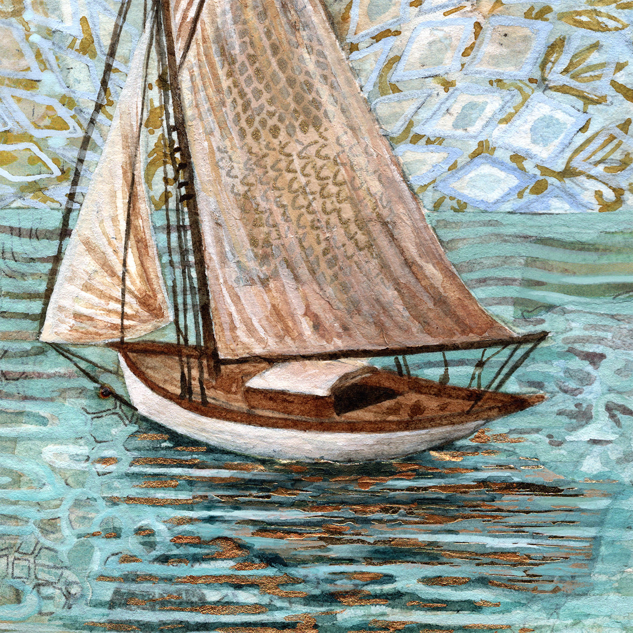 "Sailing Dream" original art