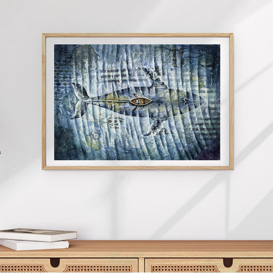 "Above and Below" Framed Print