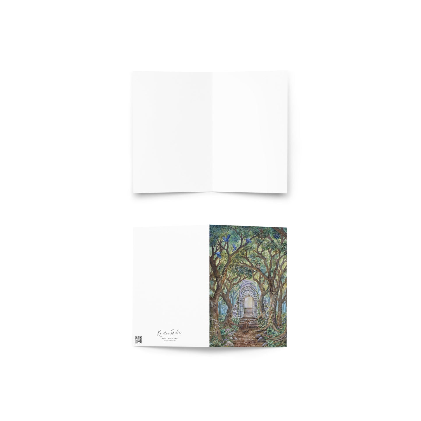 "The Arch of Echoing Leaves" Greeting Card