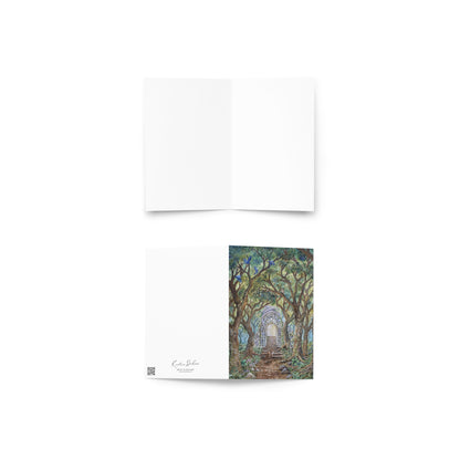 "The Arch of Echoing Leaves" Greeting Card