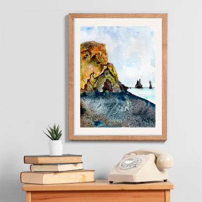 "Reynisfjara Black Sand Beach" original art