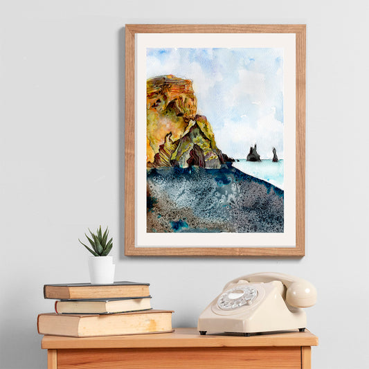 "Reynisfjara Black Sand Beach" original art