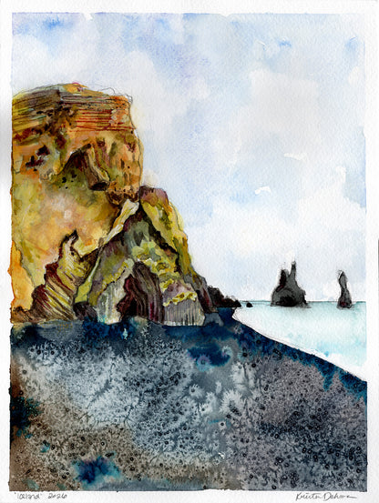 "Reynisfjara Black Sand Beach" original art