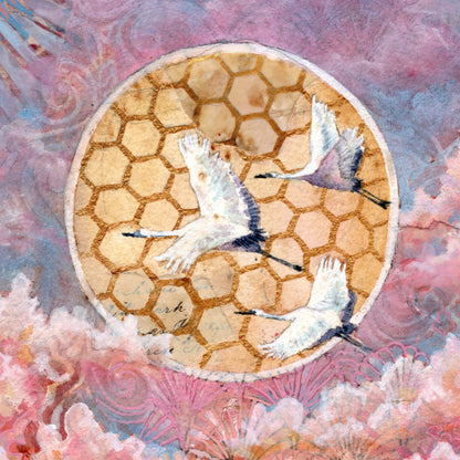 "Pink Sails" original art