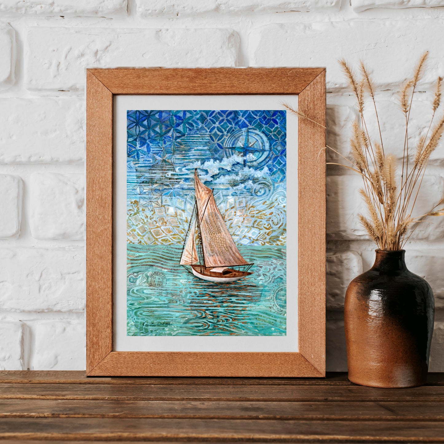 "Sailing Dream" original art