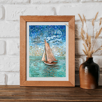 "Sailing Dream" original art