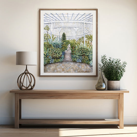 "Scotland Garden" Framed Print